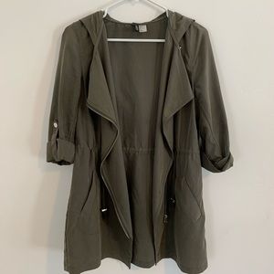 Dark Green Light Weight Utility Jacket